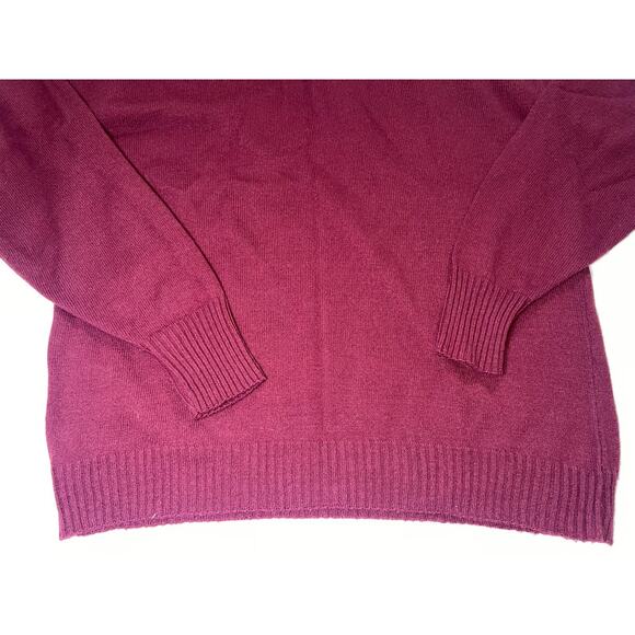 Fall River Knitting Mills Sweater Size XL Maroon Red V-Neck Grandpa VTG 80s USA - Picture 12 of 12